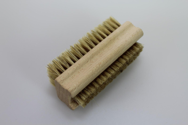 Nagel- und Handwaschbürste / doppelseitig, Holz, Naturborste